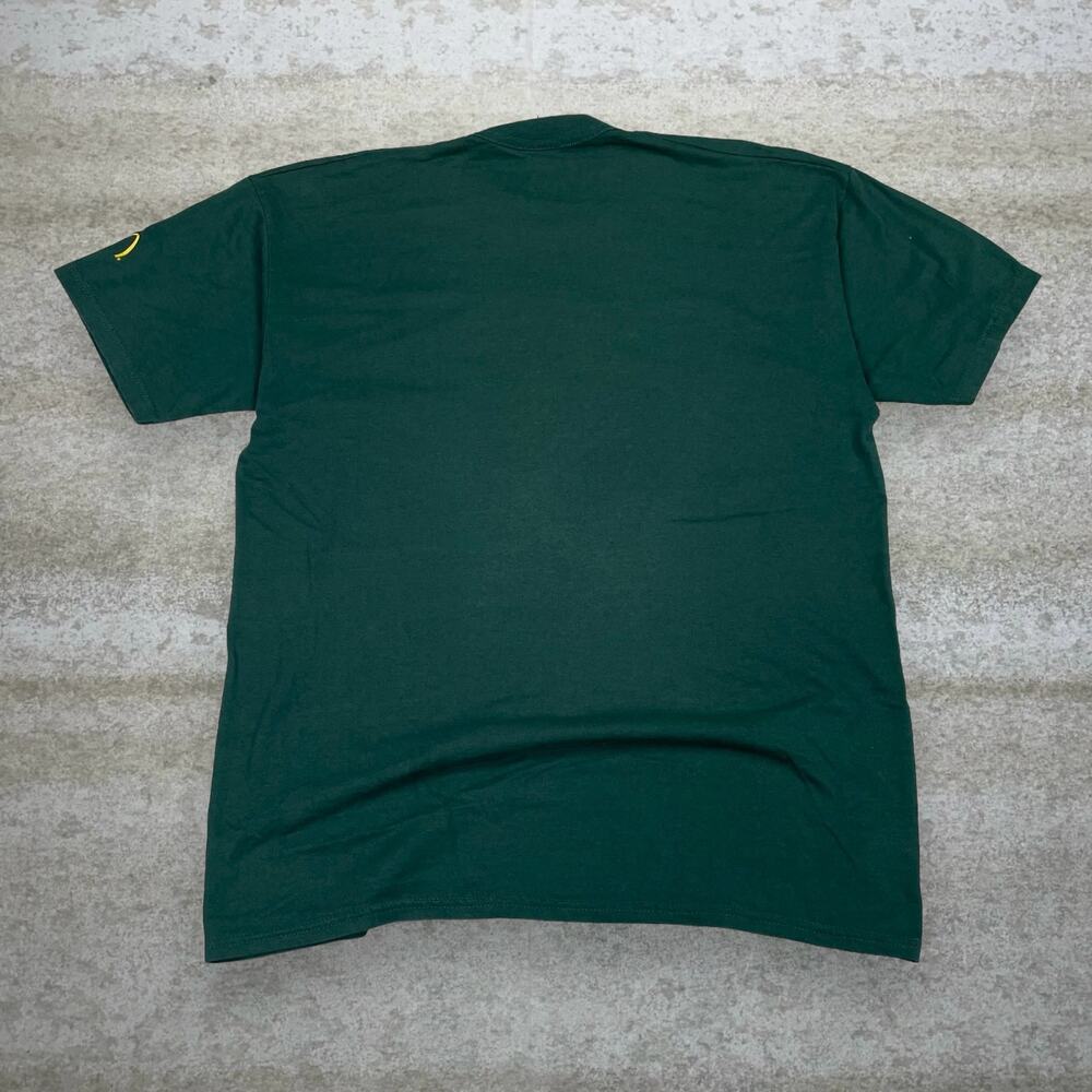 Vintage 90s Green Bay Packers Shirt Mens XL Forest Green Cotton Mcdonalds FOTL - Picture 2 of 5